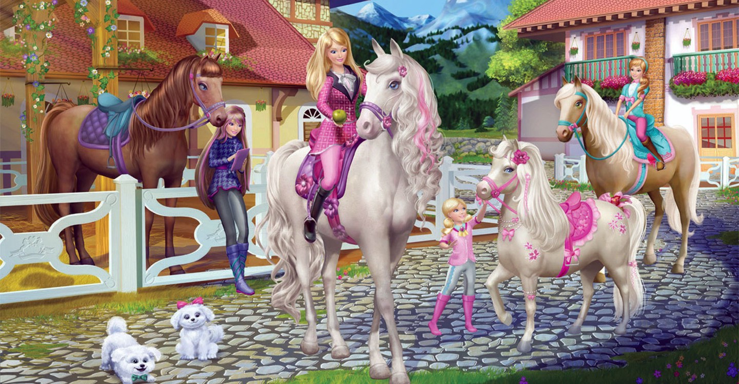 barbie y sus hermanas en una aventura de caballos completa