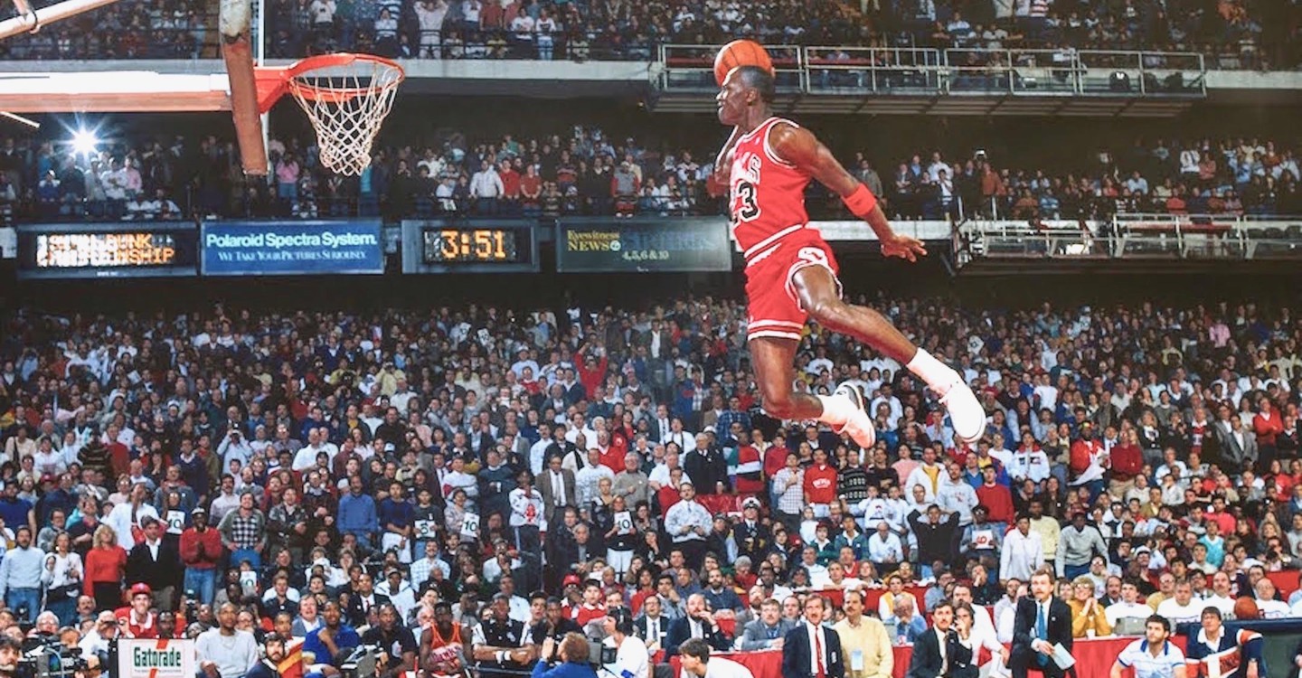 michael jordan air photo