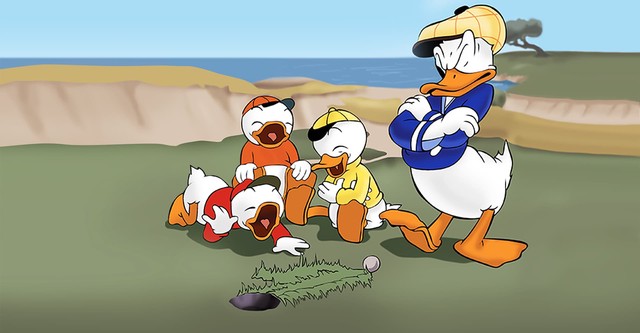 Donald spielt Golf