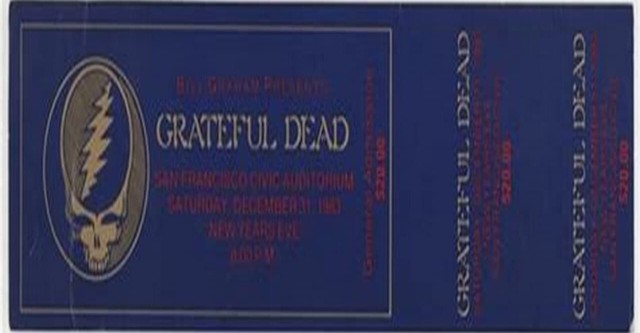 Grateful Dead: Ticket to New Year's Eve Concert