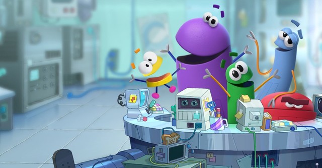 Antwortenrunde mit den Storybots