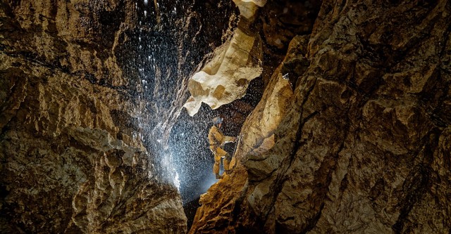 La grotte de Riesending - Descente au fond du gouffre