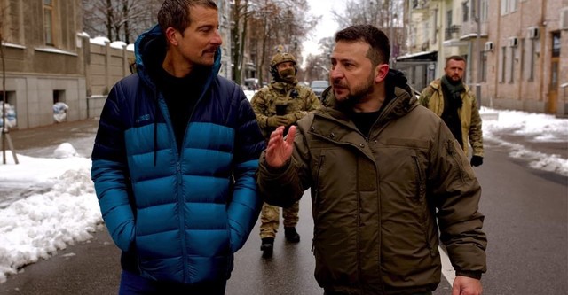 War Zone: Bear Grylls Meets President Zelenskyy