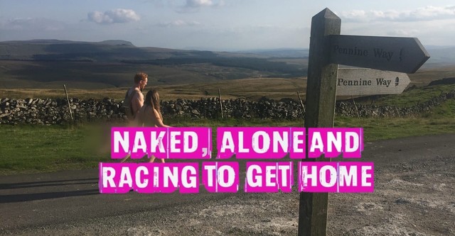 Naked Alone and Racing to Get Home