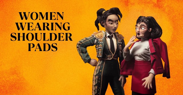 Women Wearing Shoulder Pads