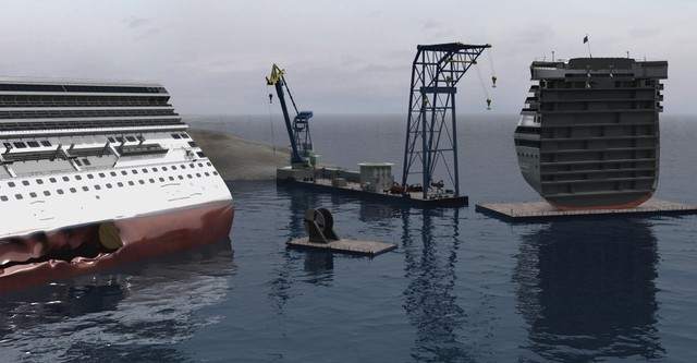 Die Bergung der Costa Concordia