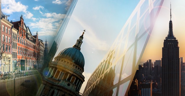 Amsterdam, London, New York – Geschichte dreier Weltstädte