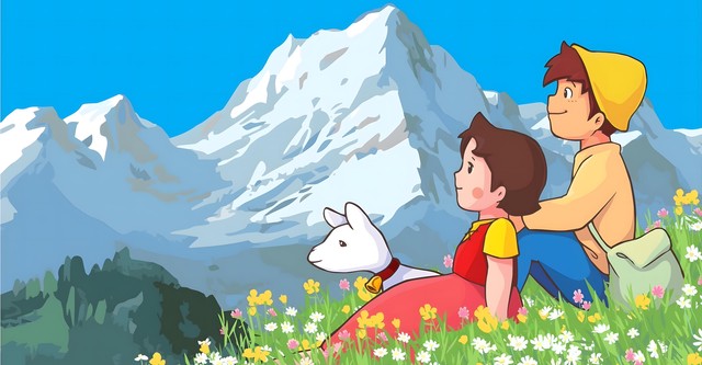 Heidi in den Bergen