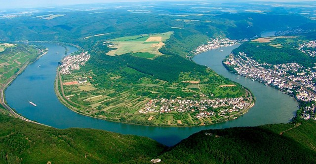 Der Rhein von oben