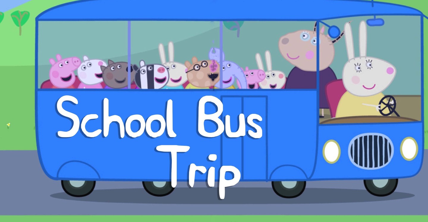 peppa pig school and bus playset