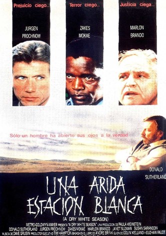 Una árida estación blanca