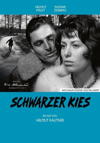 Schwarzer Kies