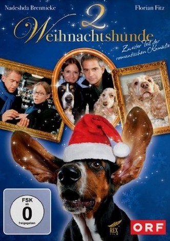 Zwei Weihnachtshunde