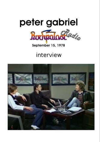 Peter Gabriel: Interview at Rockpalast