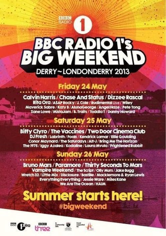 Bruno Mars - BBC Radio 1's Big Weekend 2013 Derry-Londonderry