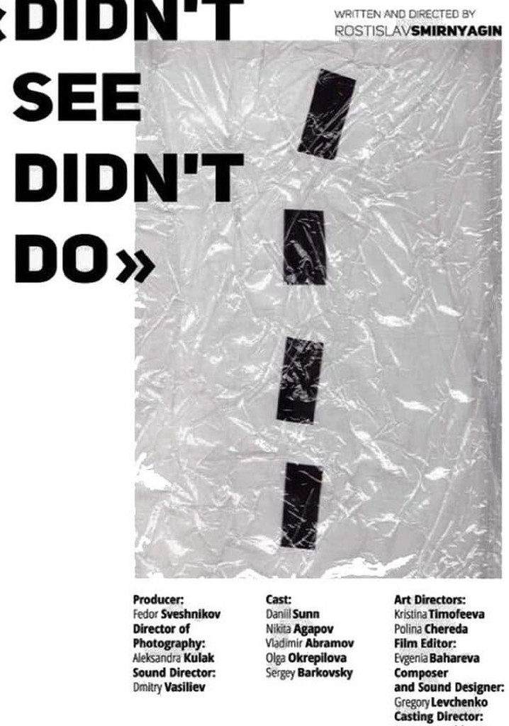 Didn't See Didn't Do