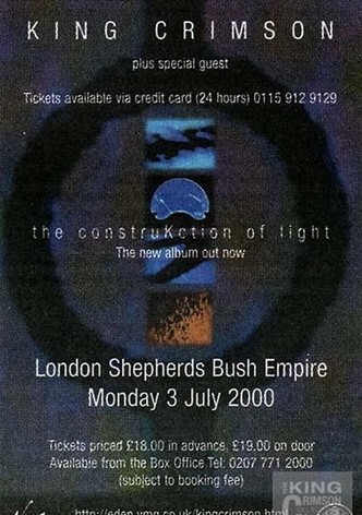 King Crimson: Live in London 2000