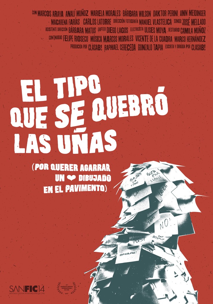 El tipo que se quebró las uñas por querer agarrar un corazón dibujado en el pavimento