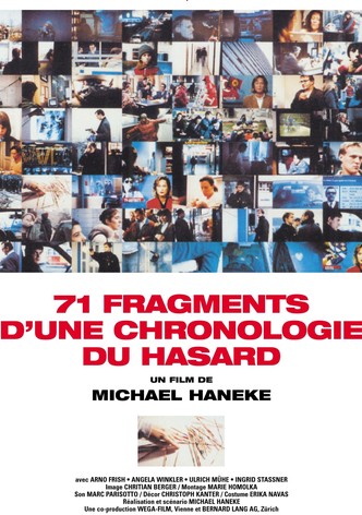 71 fragments d'une chronologie du hasard