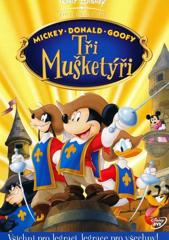 Tři mušketýři: Mickey, Donald a Goofy