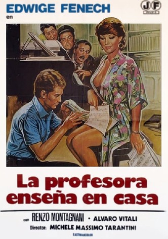 La profesora enseña en casa
