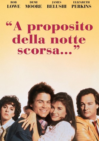 A proposito della notte scorsa...