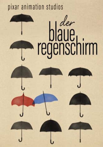 Der blaue Regenschirm