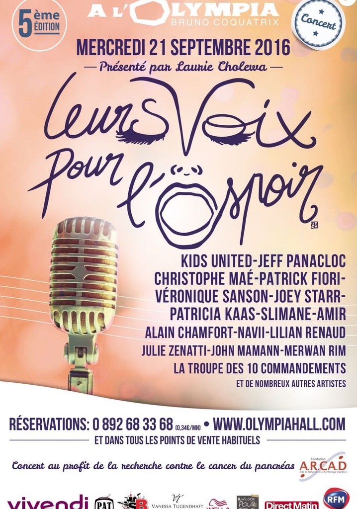 Leurs voix pour l'espoir - 5ème édition