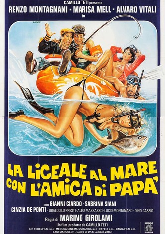 La liceale al mare con l'amica di papà