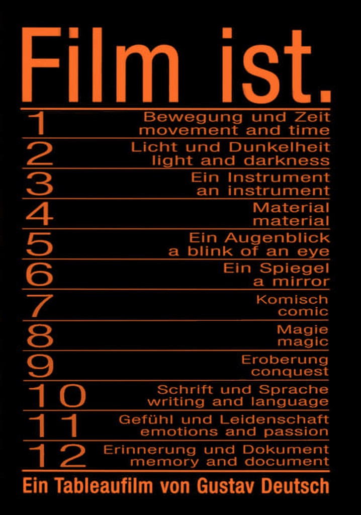 Film Is. (1-12)