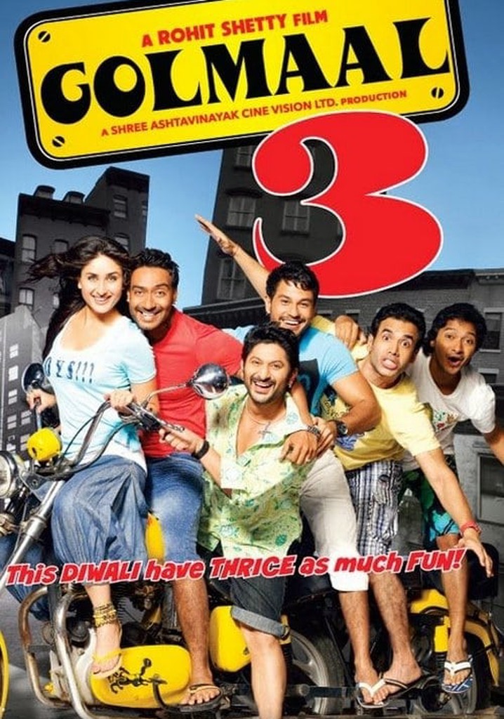 Golmaal 3 streaming where to watch movie online