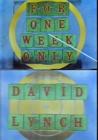 Jonathan Ross Presents for One Week Only: David Lynch