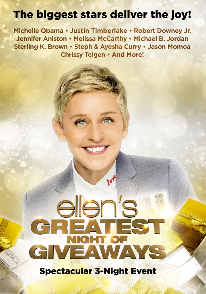 Ellen's Greatest Night of Giveaways - streaming