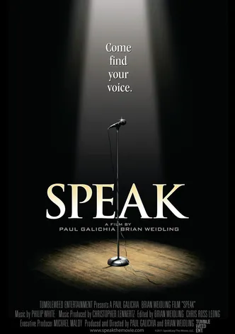 Speak poster