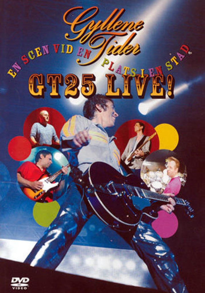 Gyllene Tider: GT25 Live - En scen på en plats i en stad