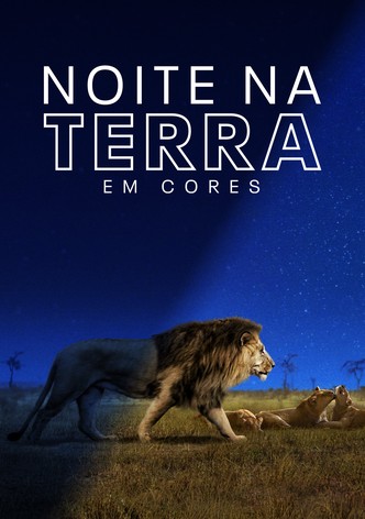 Planeta noturno e a cores