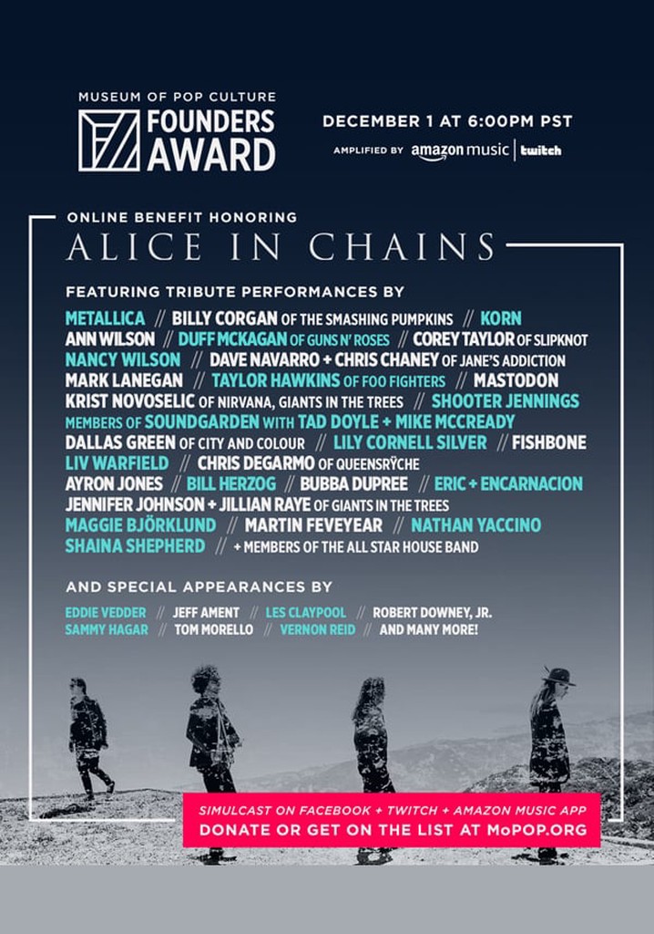 MoPOP Founders Award 2020 Honoring Alice in Chains