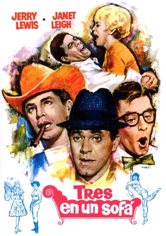 Tres en un sofá