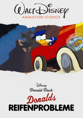 Donald beim Reifenwechsel