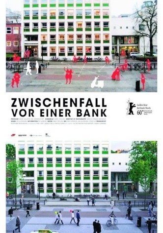 Zwischenfall vor einer Bank