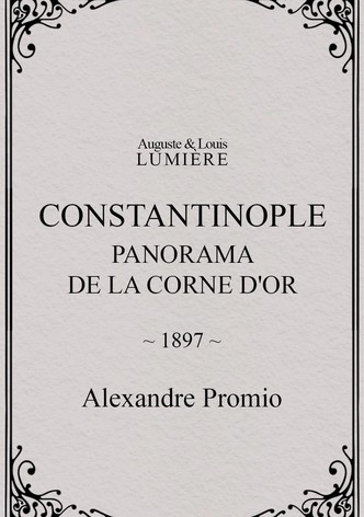 Constantinople, panorama de la corne d'or