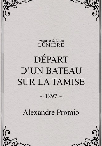 Départ d’un bateau sur la Tamise