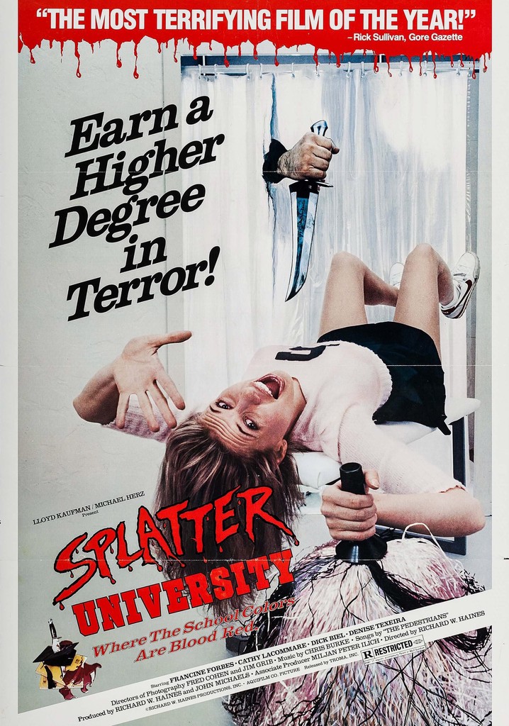 Splatter University streaming: where to watch online?