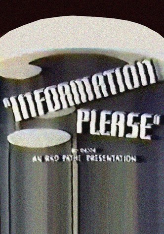 Information Please: Series 1, No. 1