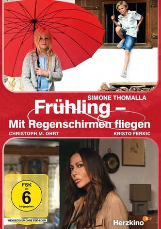 Frühling - Mit Regenschirmen fliegen