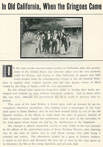 In Old California When the Gringos Came