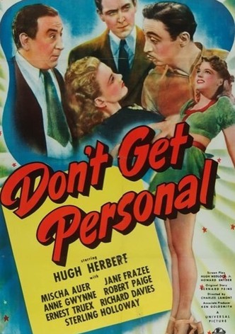 Don't Get Personal