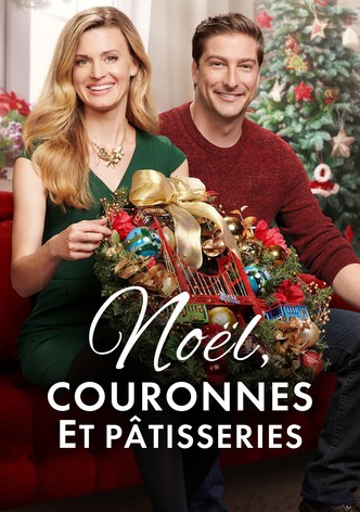 Noël, couronnes et pâtisseries