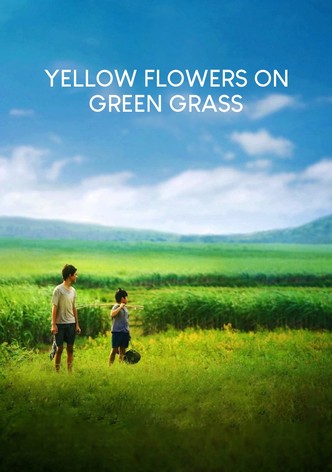 Gelbe Blumen auf grünem Gras