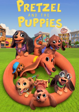 Bretzel et les bébés chiens